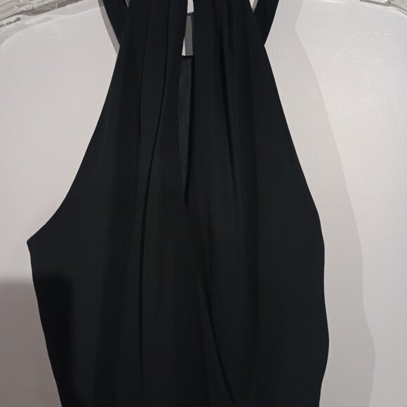 Express Formal Halter Dress Black 2 EUC - Picture 2 of 11